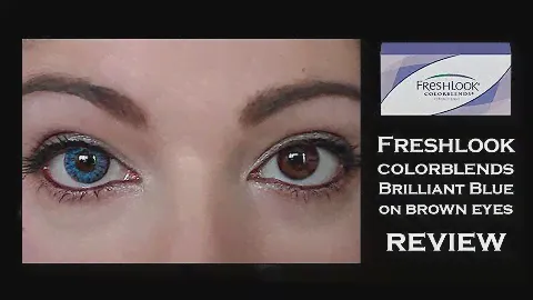 Freshlook Colorblends — ярко-синий на карих глазах | EsteeМакияжИскусство