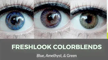 Цветные смеси Freshlook для DARK EYES | Синий, аметист и зеленый