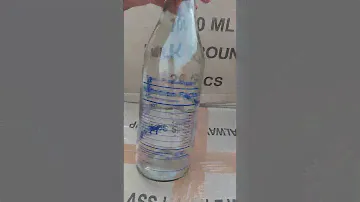 1000ml Blue printed Milk Glass Bottle
