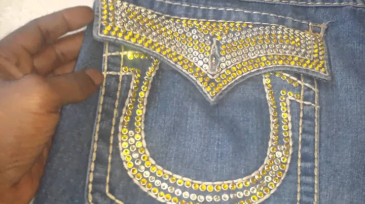 Custom True Religion Jeans with rhinestone Swarovski Crystals. Studded by Xcellent Dreamz.