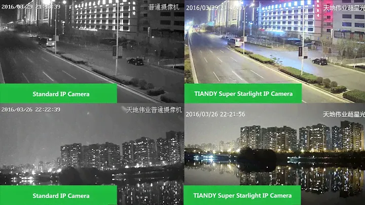 #Tiandy #Starlight & Super Starlight cameras vs. IPhone 6s & Normal Cameras