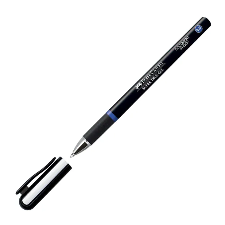 Роллер Faber-Castell "Super True Gel" одноразовый, синий, толщина линии 0,5мм