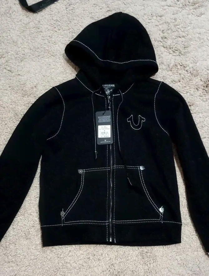 True Religion Big T Classic Zip Hoodie