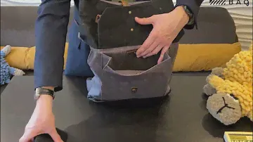 Рюкзак городской One True Bag. Модель № 15  серого цвета.