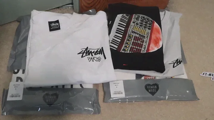 HUMAN MADE TEES, STUSSY PARIS CHAPTER + CHERRIES TEE, SUPREME X UNDERCOVER TEE UNBOXING/REVIEW