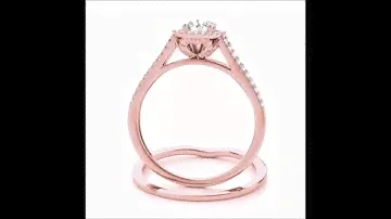 True Love #7253 14k Rose Gold Engagement Ring