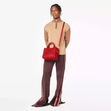 СУМКА MARC JACOBS THE LEATHER SMALL TOTE BAG TRUE RED