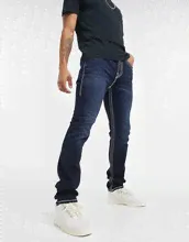Джинсы скинни с принтом True Religion-Cuнuй-0