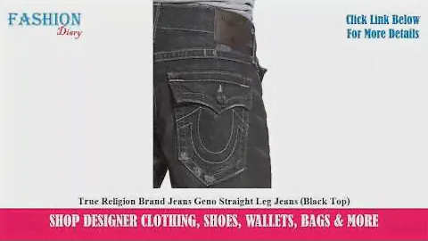 ★★★ True Religion Brand Jeans Geno Straight Leg Jeans (Black Top) ★★★